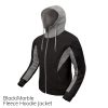 Black & Marble Fleece Hoodie Jacket