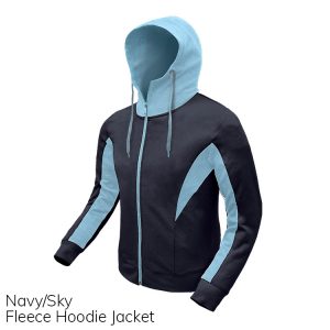 Navy & Sky Fleece Hoodie Jacket